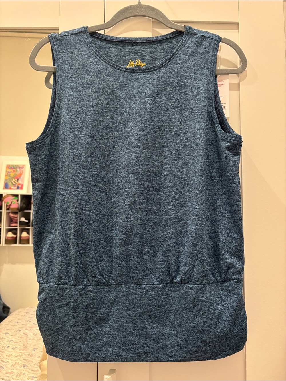 Lilly Pulitzer Navy Blue Claro Top - Sleeveless Athletic Tank Top